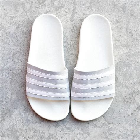 adidas chanclas blancas|adidas sandals new model.